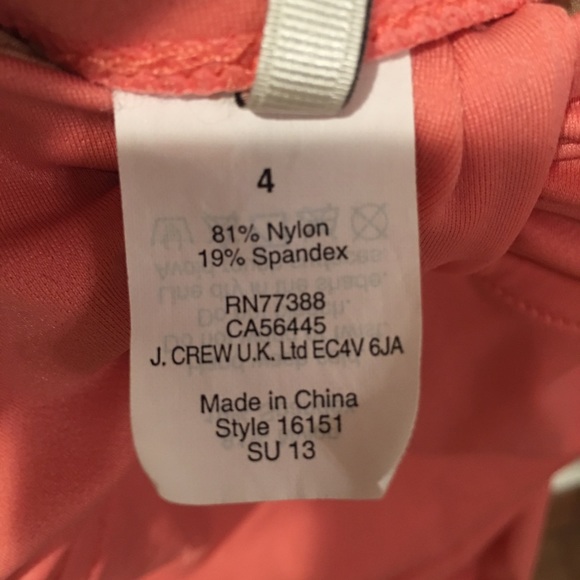 J. Crew Coral Swimsuit - Picture 4 of 5